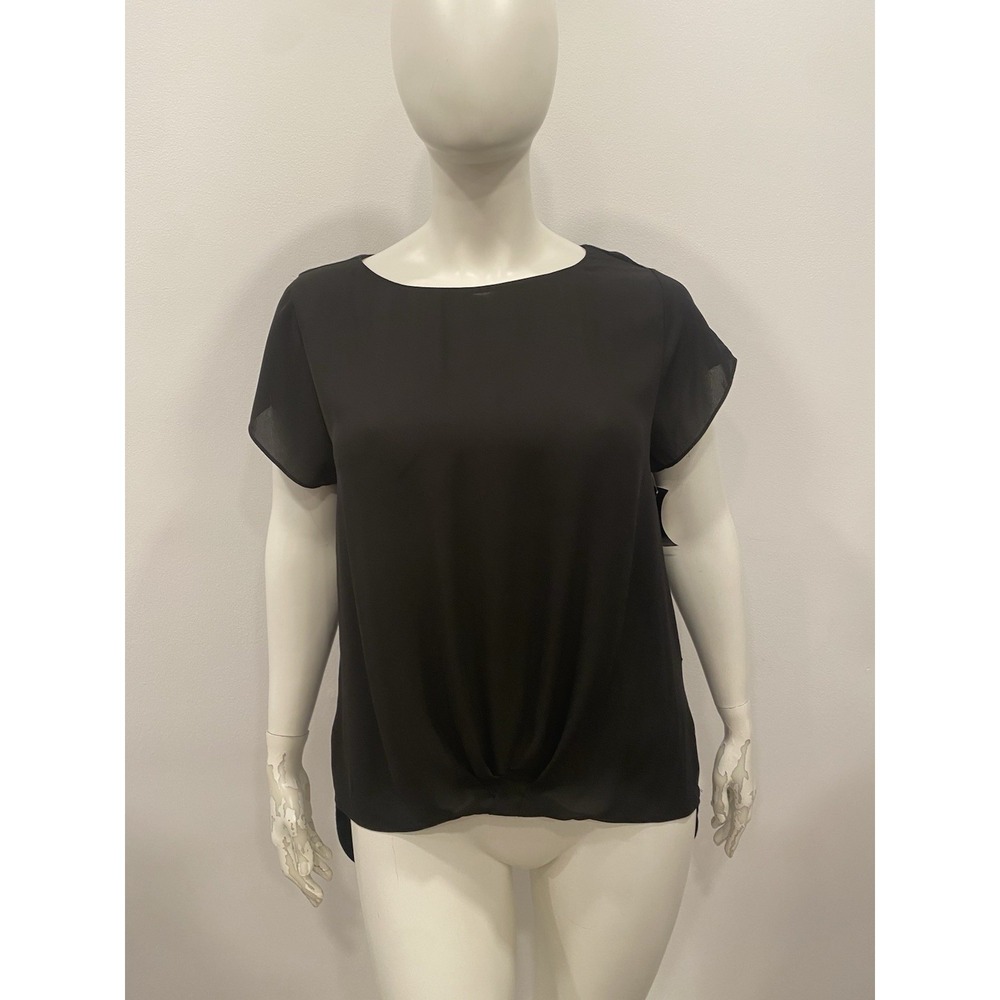 INC International Concepts Blouse Black Womens Career Work Top NWT SZ XXL W Flaw